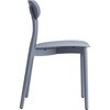 Isl Furnishings Zuho Modern Indoor Outdoor Chair 2, Anchor Grey CH55DC-2PK-PP02